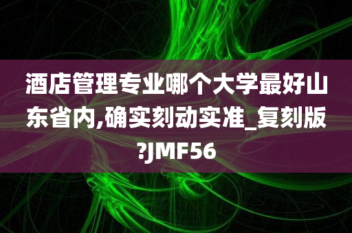 酒店管理专业哪个大学最好山东省内,确实刻动实准_复刻版?JMF56