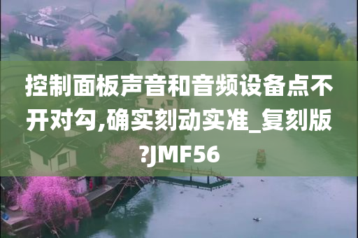 控制面板声音和音频设备点不开对勾,确实刻动实准_复刻版?JMF56