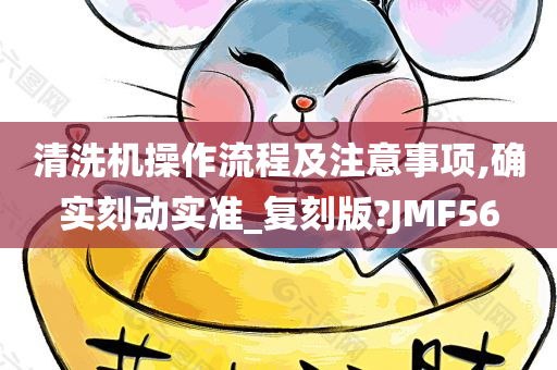 清洗机操作流程及注意事项,确实刻动实准_复刻版?JMF56