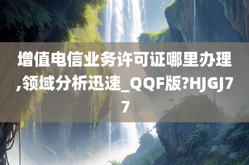 增值电信业务许可证哪里办理,领域分析迅速_QQF版?HJGJ77