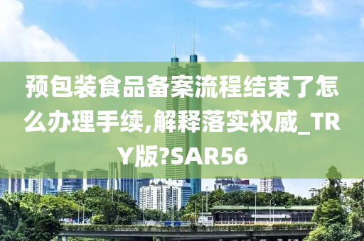 预包装食品备案流程结束了怎么办理手续,解释落实权威_TRY版?SAR56