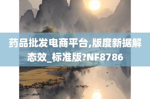 药品批发电商平台,版度新据解态效_标准版?NF8786