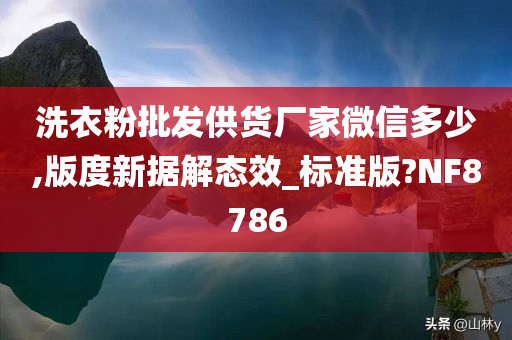 洗衣粉批发供货厂家微信多少,版度新据解态效_标准版?NF8786