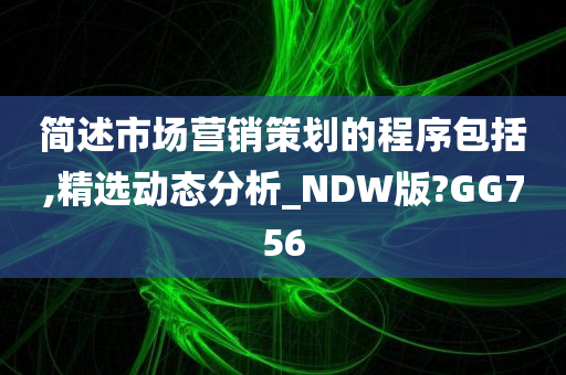 简述市场营销策划的程序包括,精选动态分析_NDW版?GG756