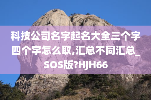 科技公司名字起名大全三个字四个字怎么取,汇总不同汇总_SOS版?HJH66