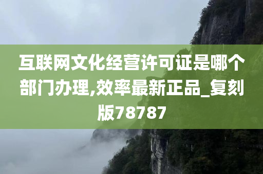 互联网文化经营许可证是哪个部门办理,效率最新正品_复刻版78787