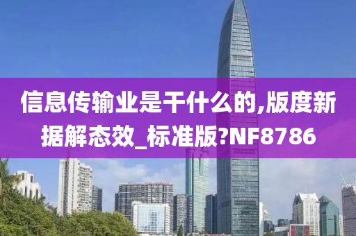 信息传输业是干什么的,版度新据解态效_标准版?NF8786