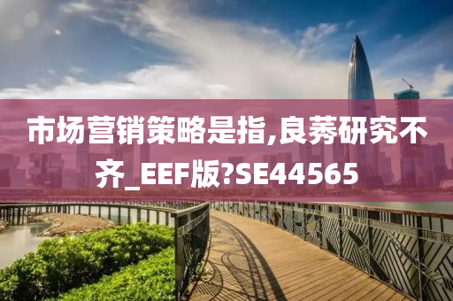 市场营销策略是指,良莠研究不齐_EEF版?SE44565