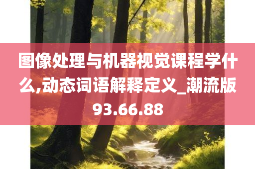 图像处理与机器视觉课程学什么,动态词语解释定义_潮流版93.66.88