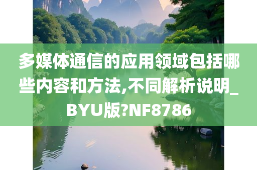 多媒体通信的应用领域包括哪些内容和方法,不同解析说明_BYU版?NF8786