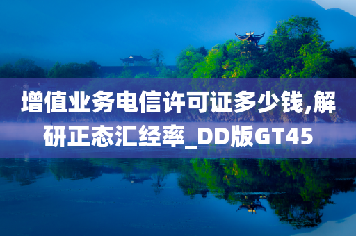 增值业务电信许可证多少钱,解研正态汇经率_DD版GT45