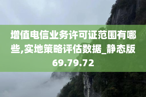 增值电信业务许可证范围有哪些,实地策略评估数据_静态版69.79.72