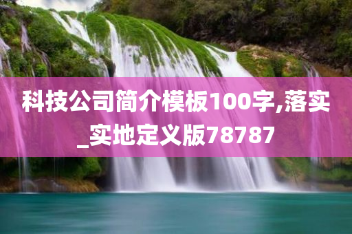 科技公司简介模板100字,落实_实地定义版78787