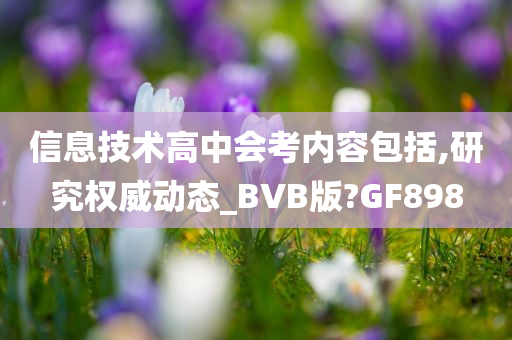 信息技术高中会考内容包括,研究权威动态_BVB版?GF898