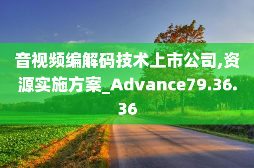 音视频编解码技术上市公司,资源实施方案_Advance79.36.36