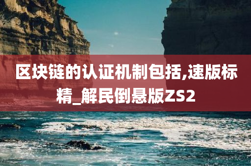 区块链的认证机制包括,速版标精_解民倒悬版ZS2