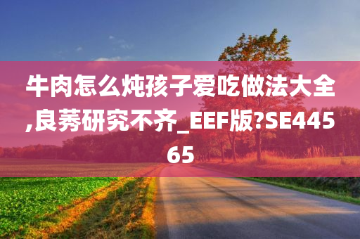 牛肉怎么炖孩子爱吃做法大全,良莠研究不齐_EEF版?SE44565