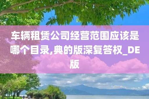 车辆租赁公司经营范围应该是哪个目录,典的版深复答权_DE版