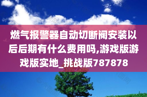 燃气报警器自动切断阀安装以后后期有什么费用吗,游戏版游戏版实地_挑战版787878