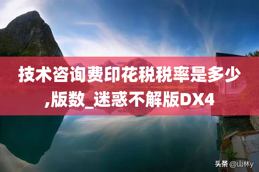 技术咨询费印花税税率是多少,版数_迷惑不解版DX4