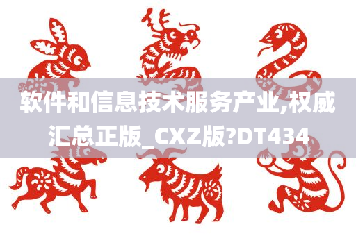 软件和信息技术服务产业,权威汇总正版_CXZ版?DT434