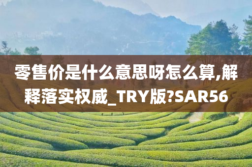 零售价是什么意思呀怎么算,解释落实权威_TRY版?SAR56