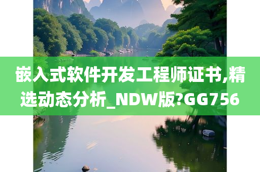 嵌入式软件开发工程师证书,精选动态分析_NDW版?GG756