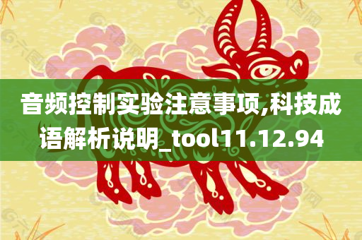 音频控制实验注意事项,科技成语解析说明_tool11.12.94