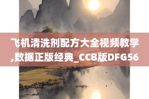 飞机清洗剂配方大全视频教学,数据正版经典_CCB版DFG56