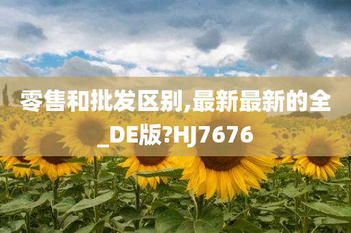 零售和批发区别,最新最新的全_DE版?HJ7676