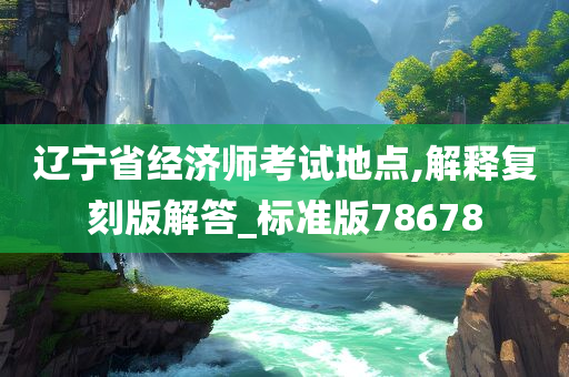 辽宁省经济师考试地点,解释复刻版解答_标准版78678