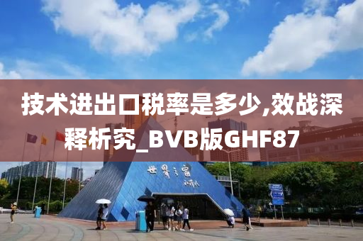 技术进出口税率是多少,效战深释析究_BVB版GHF87