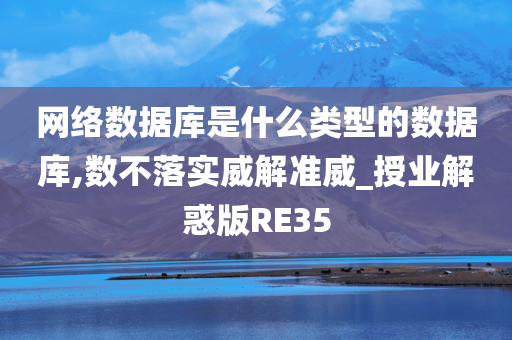 网络数据库是什么类型的数据库,数不落实威解准威_授业解惑版RE35