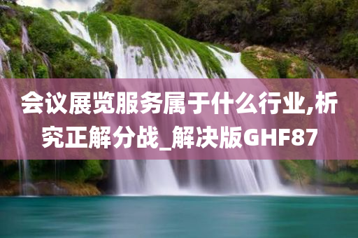 会议展览服务属于什么行业,析究正解分战_解决版GHF87