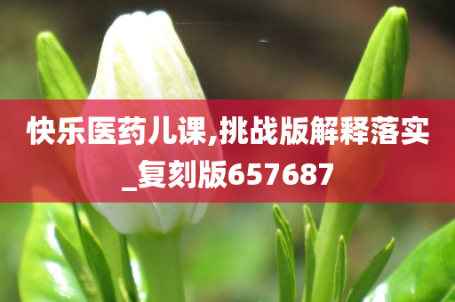 快乐医药儿课,挑战版解释落实_复刻版657687