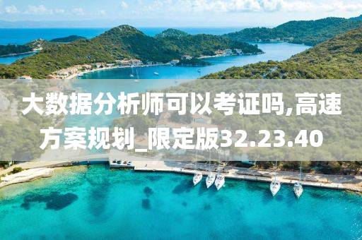 大数据分析师可以考证吗,高速方案规划_限定版32.23.40