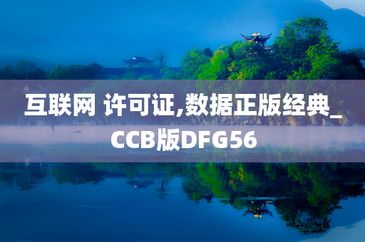 互联网 许可证,数据正版经典_CCB版DFG56