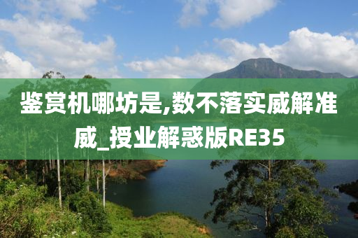 鉴赏机哪坊是,数不落实威解准威_授业解惑版RE35