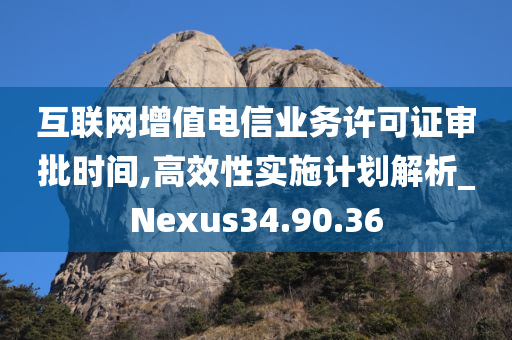 互联网增值电信业务许可证审批时间,高效性实施计划解析_Nexus34.90.36