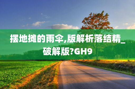 摆地摊的雨伞,版解析落结精_破解版?GH9