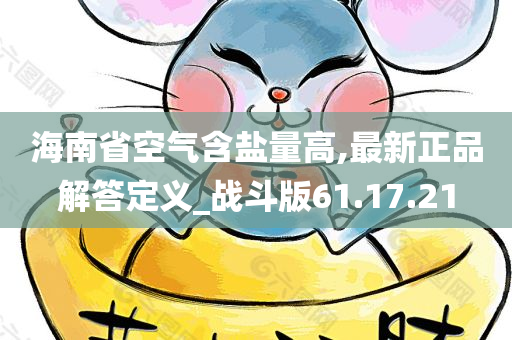 海南省空气含盐量高,最新正品解答定义_战斗版61.17.21