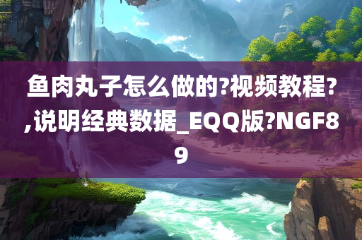 鱼肉丸子怎么做的?视频教程?,说明经典数据_EQQ版?NGF89