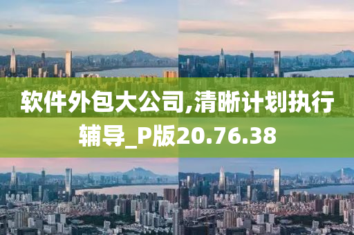 软件外包大公司,清晰计划执行辅导_P版20.76.38