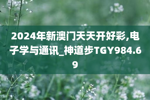 2024年新澳门天天开好彩,电子学与通讯_神道步TGY984.69