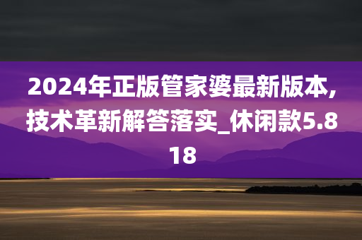 2024年正版管家婆最新版本,技术革新解答落实_休闲款5.818