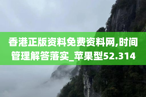 香港正版资料免费资料网,时间管理解答落实_苹果型52.314