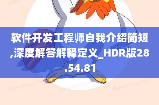 软件开发工程师自我介绍简短,深度解答解释定义_HDR版28.54.81