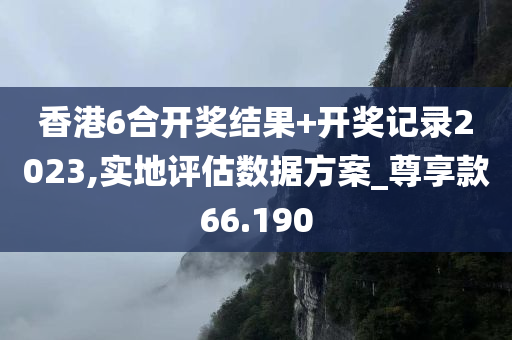 香港6合开奖结果+开奖记录2023,实地评估数据方案_尊享款66.190