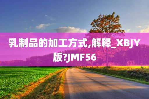 乳制品的加工方式,解释_XBJY版?JMF56