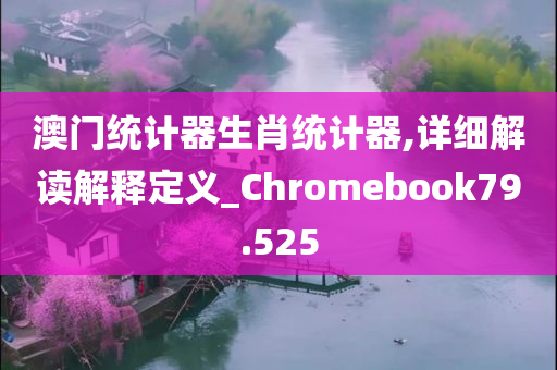 澳门统计器生肖统计器,详细解读解释定义_Chromebook79.525